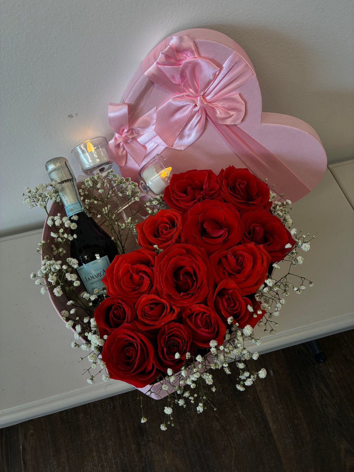 Caja Corazón de Rosas y Sidra