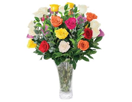 50 Rosas Mixtas en Base