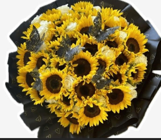 bouquet de girasoles